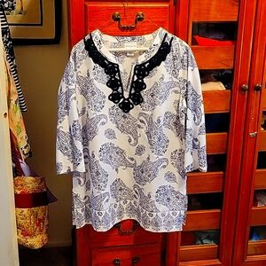 Liz Claiborne cotton floral tunic